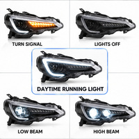 Kit de phares avant LED PCS-H09 pour Toyota 86 Scion FR-S Subaru BRZ 2012-2016 avec feux de jour et clignotants séquentiels