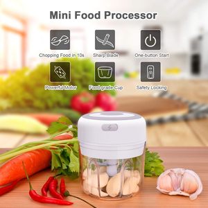 Prensa de Verduras Eléctrica Inalámbrica para Uso Doméstico, Mini Prensa de Ajo de Acero Inoxidable y Plástico PP - Product Image 2
