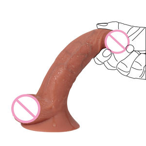 XISE <span class=keywords><strong>20cm</strong></span> Doppelschichtiger Silikon-<span class=keywords><strong>Dildo</strong></span> Realistischer Gummi-Penis Spielzeug Großer Schwanz Sexspielzeug für Frauen Mit Saugnapf - Product Image 1