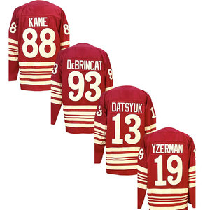 2025 Áo khúc côn cầu trên băng khâu hàng đầu mới 93 debrincat 91 fedorov 9 howe 53 seider 23 Raymond 19 yzerman - Product Image 3