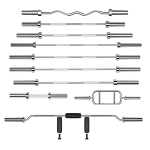 Barre d'haltères professionnelle incurvée <span class=keywords><strong>Olympique</strong></span> 20kg avec 2 colliers pour haltérophilie à domicile et entraînement par panneaux - Product Image 2