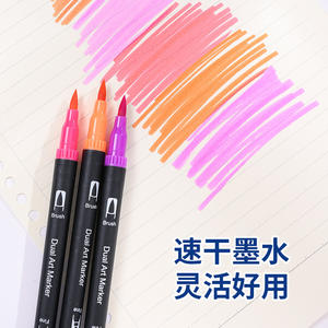 36色のセット両面水彩ペンファインチップハンドカラーマーカーペン洗える非汚れ子供の落書き漫画 - Product Image 6