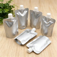 Pochettes souples épaisses en aluminium opaque avec bec verseur, imprimées sur mesure, pour emballage de liquides (café, jus)