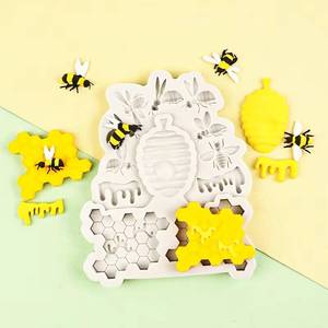 Molde de Silicona Antiadherente y Libre de BPA para Decoración de Pasteles y Fondant, con 12 Cavidades en Forma de Panal de Abeja, de la Fábrica MUYULINS, con Certificación LFGB - Product Image 2