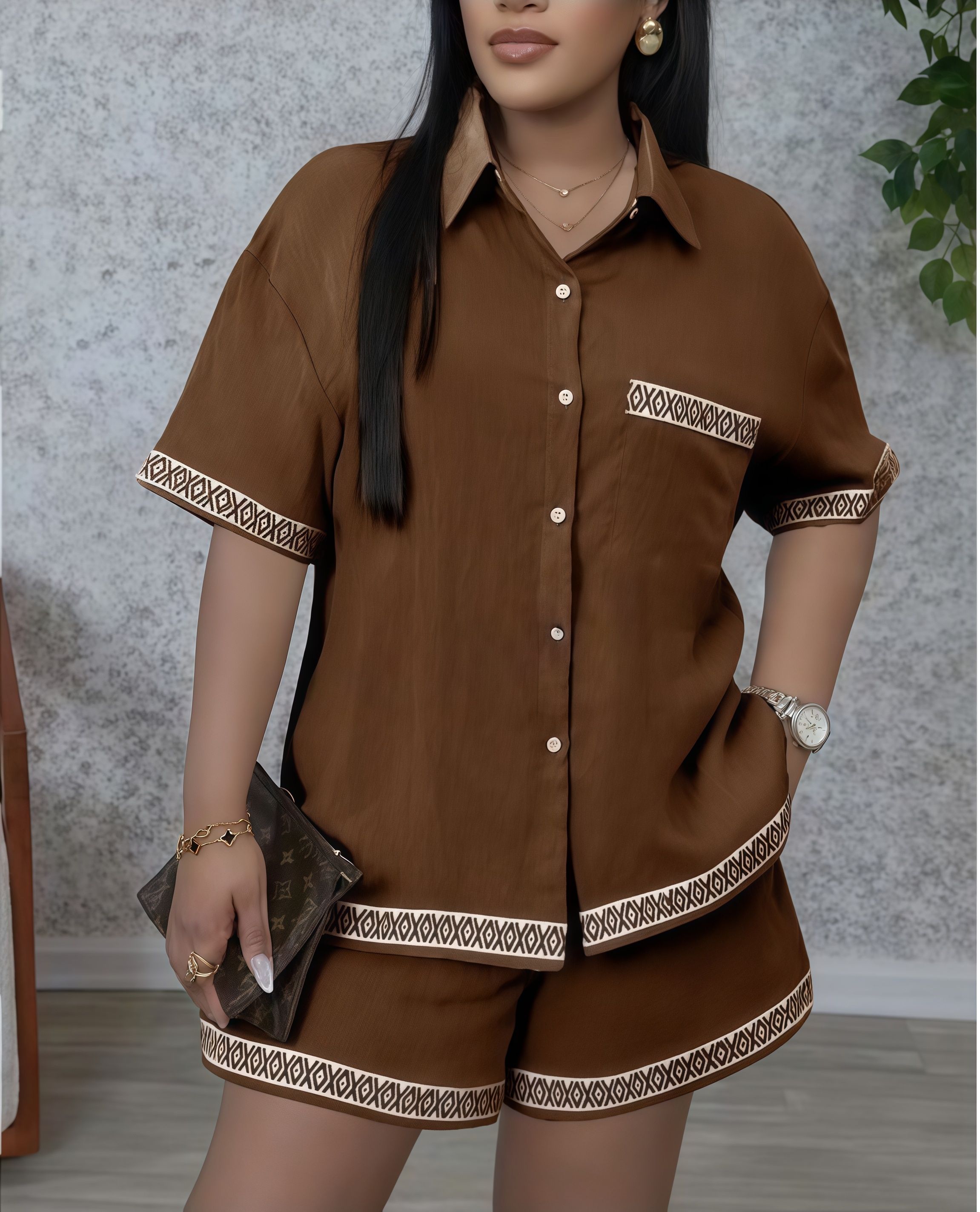 สีน้ำตาล