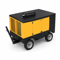 Compresseur d'air à vis diesel portable à deux étages WT220-20/10-22/8, 20-22 m/min, 10-8 bar, 220 CV, 2/4 roues