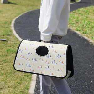 Soft Sided Puppy Travel Bag Breathable Pet Carrier Bag Double-Sided with Mosquito-Proof Mesh - Product Image 2