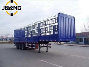 Semirremolque de <span class=keywords><strong>jaula</strong></span> con lados abatibles y múltiples ejes, 60 toneladas, para transporte de heno, grano y patatas, con postes extraíbles - Product Image 1