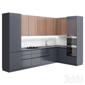 Sanyang Modern Particle Board Frameless RTA Wood Designer Solid Wood <b>Melamine</b> Kitchen Cabinets Complete <b>Sets</b> - Product Image 2