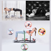 Máquina de sentadillas plegables 3 en 1 para hombre y mujer, equipo de gimnasio en casa, máquina de pegamento de empuje de cadera, Comercial