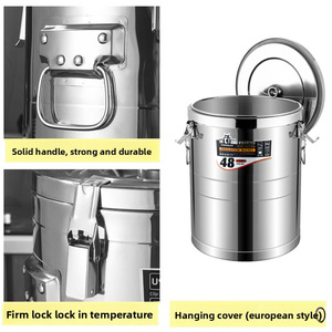 Nhà Hàng Thương Mại Hai Lớp Thép Không Gỉ Xô Đá Bọt Cách Nhiệt Nước Giải Khát Bồn Lạnh Lưu Trữ Đảng Đậu Nành Đồ Uống - Product Image 3