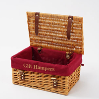 JY S3 Panier cadeau pour toutes les occasions Boîtes Rectangle de luxe pour spa Panier cadeau en vrac Panier en osier vide en saule