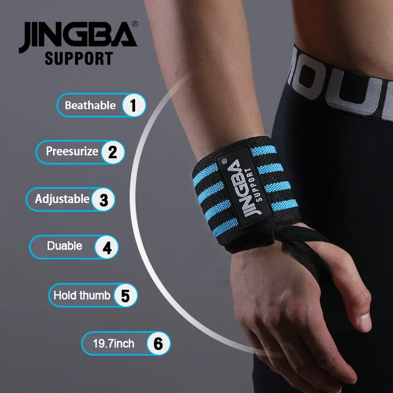 JINGBA Fast Delivery comfortable compression Suitable for both hands multicolor breathable wrist wraps brace