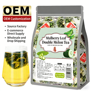 Tè alle Erbe OEM con Ginseng <span class=keywords><strong>e</strong></span> Foglie di Gelso, Miscela Dimagrante al Gusto di Semi di Coix, Bustine di Tè Verde, Prezzo Basso, Etichetta Privata - Product Image 1