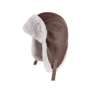 قبعة طيار عتيقة للرجال قبعة شتوية لركوب الدراجات في الهواء الطلق قبعة سميكة للتزلج في الطقس البارد - Product Image 5