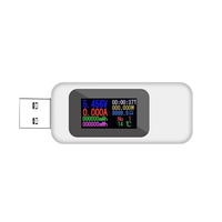 Testeur USB 10 en 1, voltmètre numérique DC, ampèremètre, compteur de courant et de tension, détecteur d'ampères et de volts, indicateur de chargeur de batterie externe