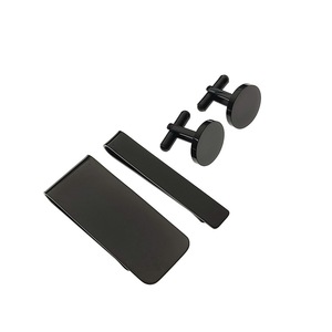 Bán buôn thép không gỉ tie clip sang trọng Cuff liên kết thiết lập tùy chỉnh Khuy măng sét cho nam giới Quà Tặng - Product Image 3