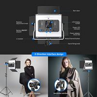 Neewer Lot de 2 lampes vidéo LED RGB 660 PRO Éclairage vidéo bicolore pour jeux/streaming/zoom/YouTube/Webex/photographie
