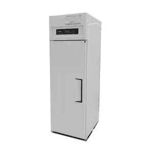Réfrigérateur de luxe à porte unique en acier inoxydable réfrigérateur de cuisine d'hôtel congélateur de viande et de légumes réfrigérateurs verticaux commerciaux