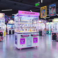 Mesin Cakar Arcade 2 Pemain, Mesin Cakar Koin dengan Pembaca Kartu, Mesin Crane Pintar untuk Bisnis Hiburan ROI Tinggi