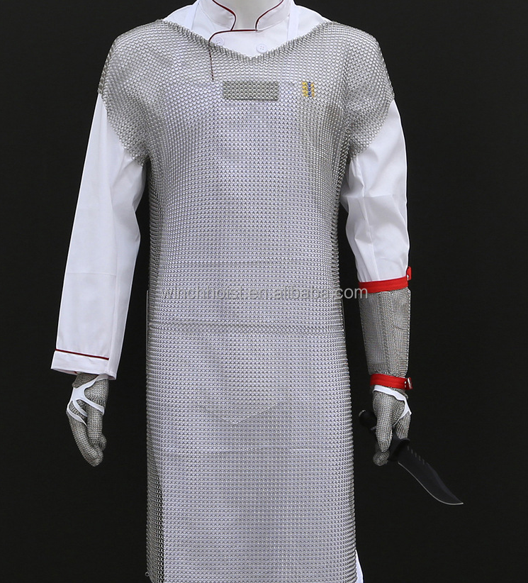 Metal cut-resistant slaughter house use cooking apron