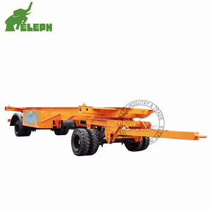 Hot bán 20ft đầy đủ Trailer container xương Cargo Trailer 2 + 2 Trục Drawbar Trailer - Product Image 5