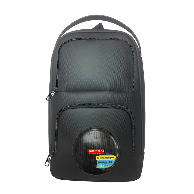 Multifunctional Backpack Karaoke Speaker, Outdoor Portable BT Speaker Built in Power Bank Long Battery Life for Camping Hiking