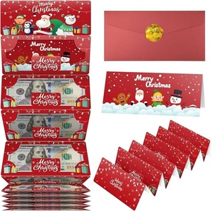 Nueva Cartera de Papel con Diseño de Papá Noel y 10 Ranuras para Tarjetas, Caja de Dinero Sorpresa para Fiestas Navideñas - Product Image 5