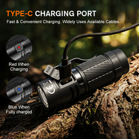 Lampe torche compacte SUPERFIRE Premium TE02 IP67 1000 Lumens, magnétique, type-C, EDC, rechargeable, lampe de travail