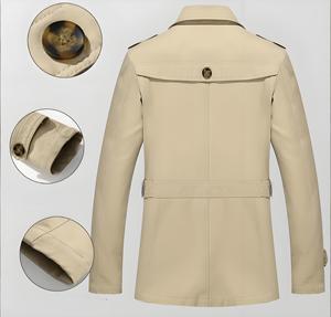 Мужской приталенный плащ-тренч на одной пуговице премиум-класса 2025 года |   Водонепроницаемый деловой плащ |   Двусторонний, устойчивый к сминанию - Product Image 3