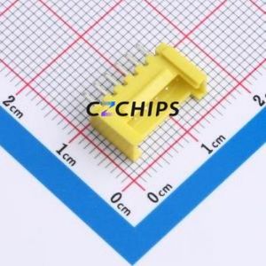 WAFER-HY2.0-6PZZ-H62 Wire-to-Board Pin Header Through hole Component (THT),P=2mm Connector 1x6P 2mm Through Hole HY - Product Image 1