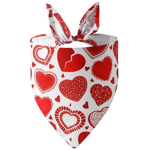 Nueva Toalla Triangular para Perros con Estampado Invernal para el Día de San Valentín, Accesorios para Mascotas de Poliéster - Product Image 4