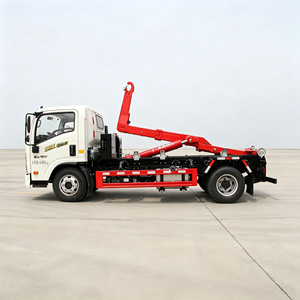 Camion benne à bras articulé HOWO 4x2 de 6 m³ à vendre, camion à ordures avec conteneur amovible, prix usine - Product Image 3
