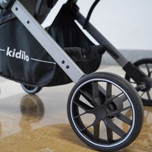 New 2026 Có Thể Gập Lại Thép Không Gỉ Bé Toa Xe Trọng Lượng Nhẹ Kikilo Xe Đẩy Em Bé Sơ Sinh Nhỏ Gọn Du Lịch Pram Với Vali - Product Image 5