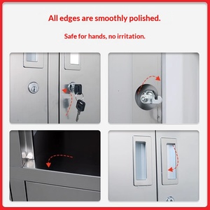 <span class=keywords><strong>Armoire</strong></span> d'hôpital en acier inoxydable 304, design moderne, pour usage médical en clinique, distribution stérile et stockage en couches, origine Chine - Product Image 4