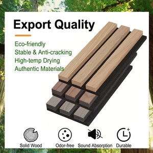 Panneau mural <span class=keywords><strong>acoustique</strong></span> en bois de chêne naturel écologique, plaque ignifuge conforme à la norme B1 pour salles de cinéma résidentielles - Product Image 2