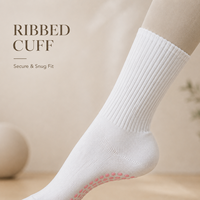 Chaussettes de yoga et de Pilates pour femmes, logo personnalisé OEM, respirantes, en coton, avec grip