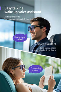 نظارات ذكية ملونة الأكثر مبيعًا في 2025 مع مساعد ذكاء اصطناعي وترجمة فورية ومكالمات هاتفية ومشغل فيديو بتقنية البلوتوث - Product Image 4