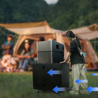 Sistema de Sonido de Altavoces Line Array Activos Profesionales para Escenario Colgante, Conjunto de Audio con Columna de 10 Pulgadas para Exteriores
