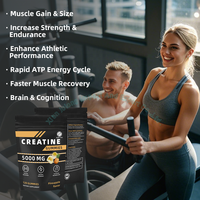 JULONG Marque privée Créatine remplie de liquide Gummy Creatine sans sucre Créatine pré-entraînement Créatine monohydrate Gummy Augmentation de l'énergie