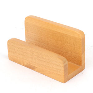 Base de Madera Pulida de Alta Calidad, Lijada y Recubierta, Personalizable con Barnizado, para Tarjetas de Visita - Product Image 1
