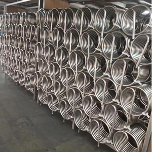 Tube en spirale en acier inoxydable TP304 TP316L ASME A269, tubes en titane, échangeur de chaleur en spirale pour condenseur, tube de refroidissement - Product Image 6