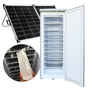 Congélateur vertical solaire DIY 198L DC/AC 220/24V pour blocs de glace, 11/7 couches, 70kg par 24 heures, au prix le plus bas - Product Image 1
