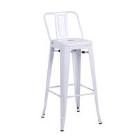 Chaises de Bar Nordique Grand Pas Cher Comptoir Meubles Rouge En Métal Retour Cuisine Moderne Tabouret Haut Chaises De Bar Pour Table De Bar