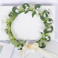 Serre-tête floral rose pour femme, couronne de fleurs, accessoires de mariage, coiffe élégante pour mariée, Vanlentine
