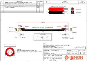 Amass xt30 Nam Nữ cắm pin kết nối Silicone cao su dữ liệu cáp mở rộng - Product Image 4