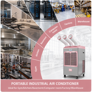 16000 BTU Mobile Industrial Air Conditioning <b>Unit</b> Commercial <b>Portable</b> Spot Cooling Conditioner LED Digital Display With Re - Product Image 2