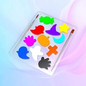 Ensemble de <span class=keywords><strong>peinture</strong></span> néon pour le corps et le <span class=keywords><strong>visage</strong></span> kit de <span class=keywords><strong>maquillage</strong></span> camouflage pigmenté pour enfants fournitures de <span class=keywords><strong>peinture</strong></span> corporelle lavable nouvelle mode Halloween - Product Image 5