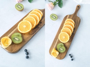 Talenan Kayu Walnut Hitam Solid dengan Baki, Tebal 2cm, Aman untuk Mesin Cuci Piring, untuk Memotong Steak, Pizza, Roti - Product Image 6