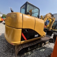 Mini-excavatrice CAT 306D d'occasion en bon état, moteur d'origine, haute performance, petite machine de terrassement pour jardin, prête à l'emploi